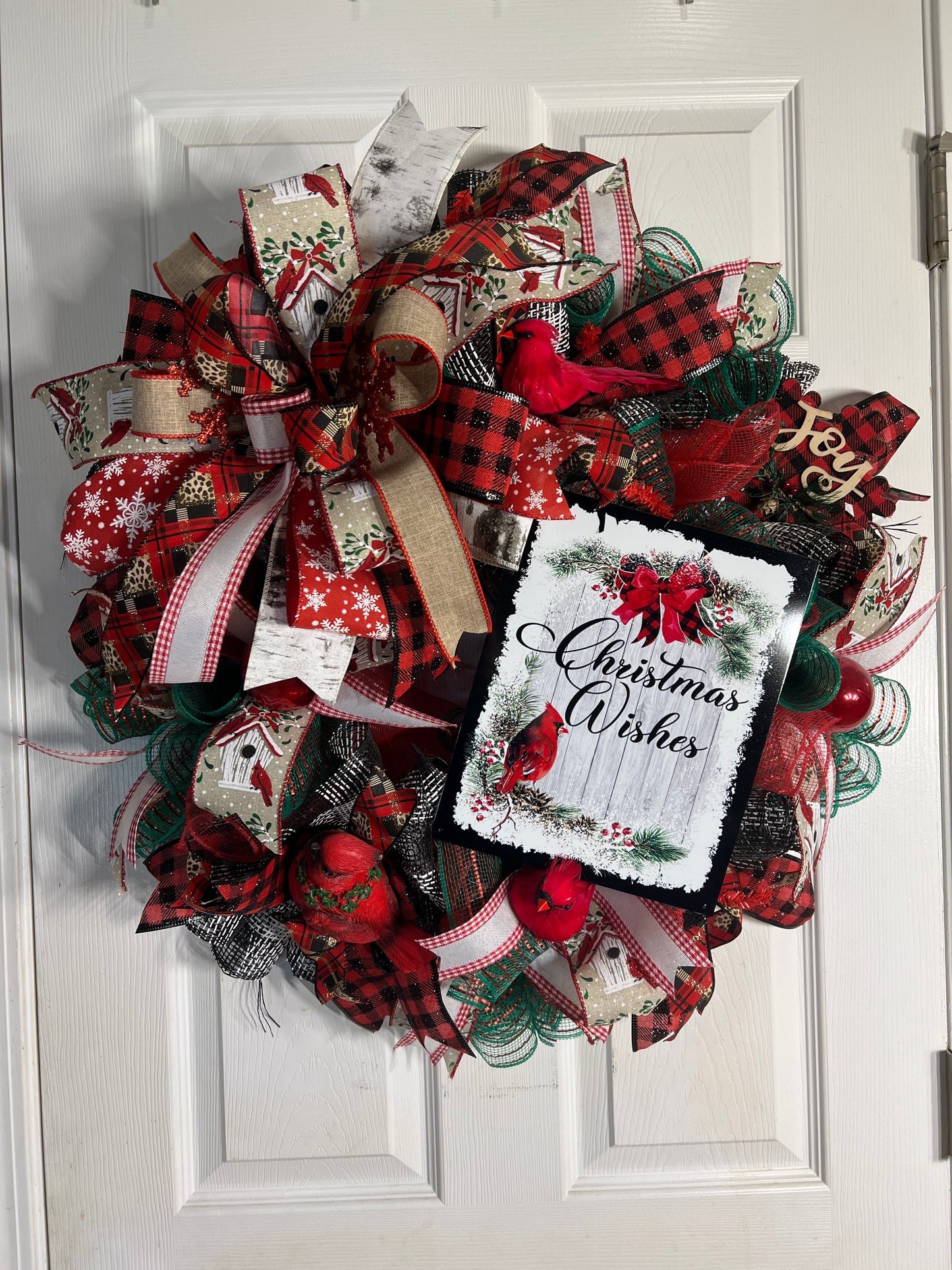 Deco Mesh Christmas Wreath