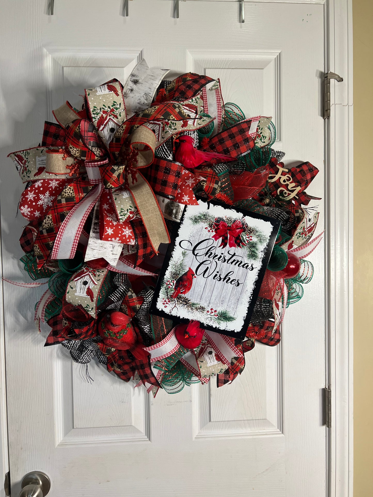 Deco Mesh Christmas Wreath