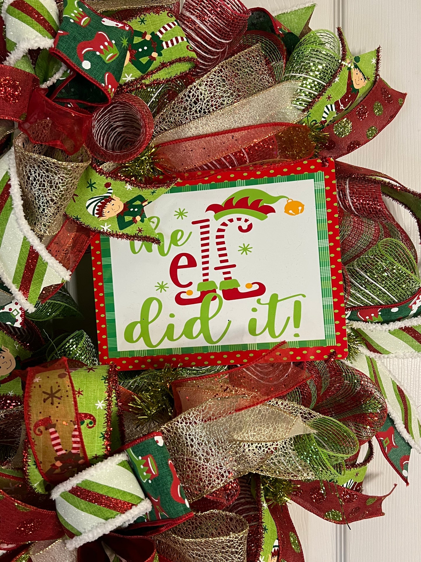 The Elf Did It wreath