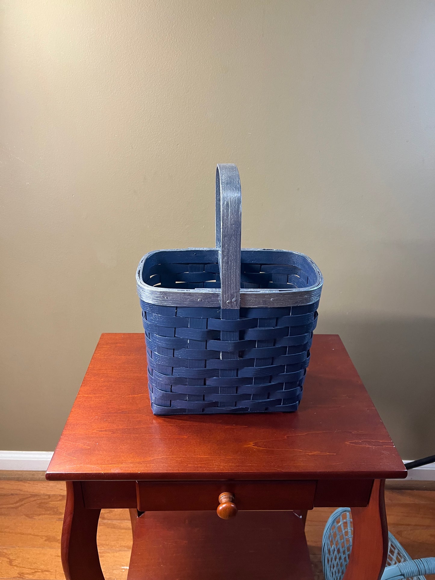 Up Cycled wicker bottle basket