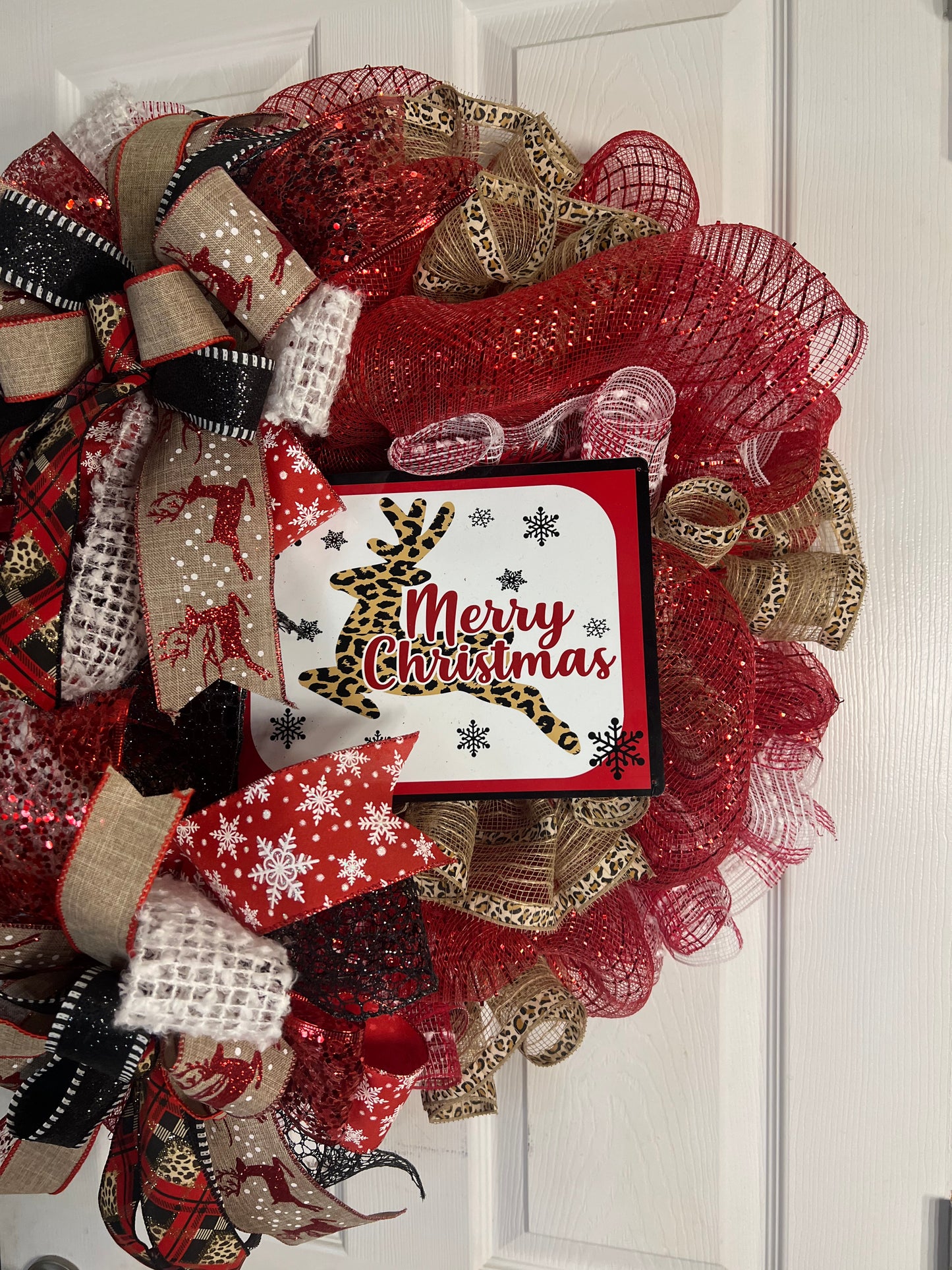 Merry Christmas Deco Mesh wreath