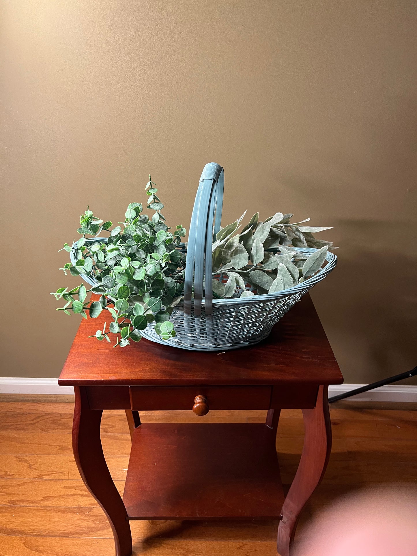 Up Cycled wicker basket