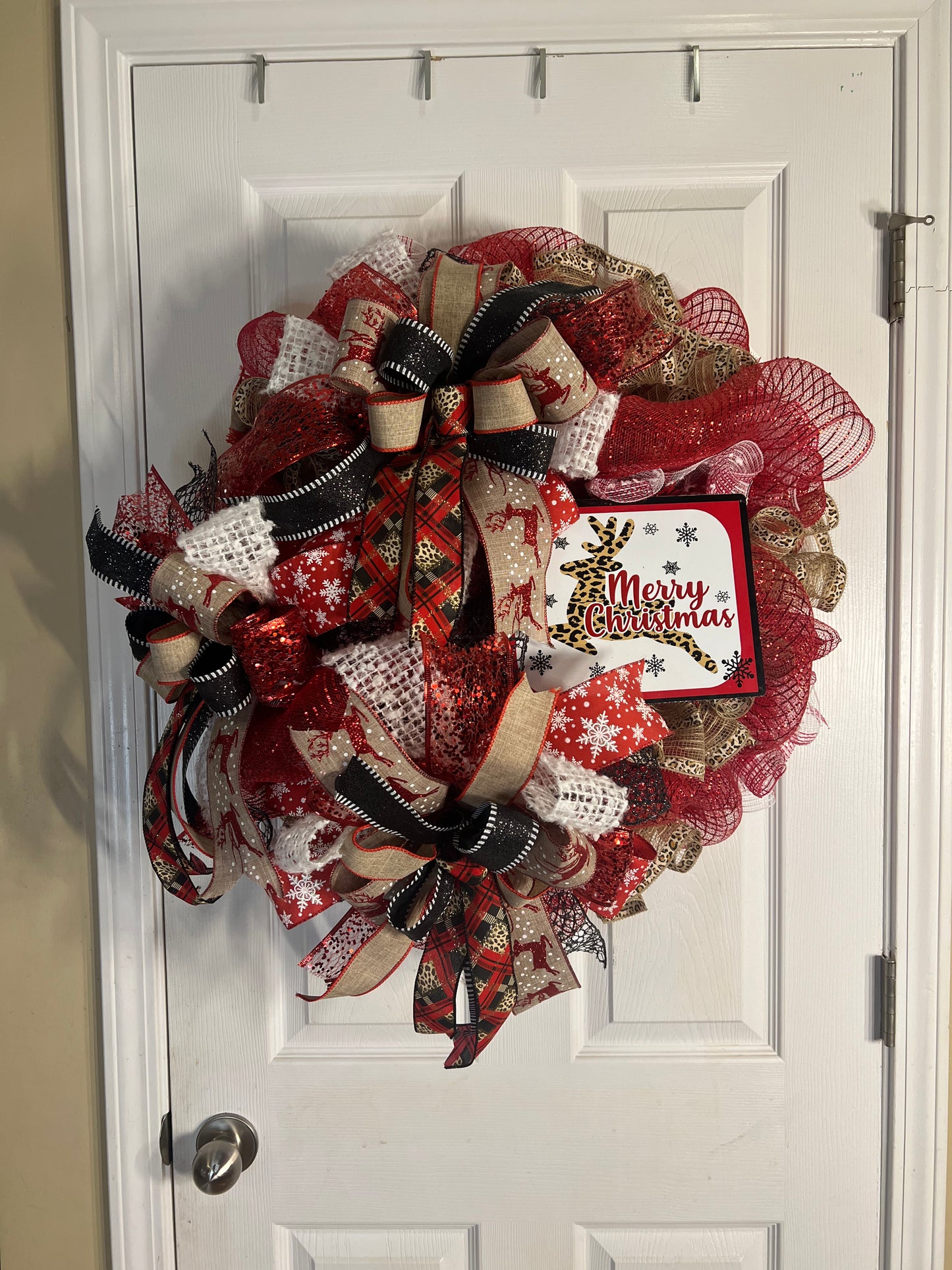 Merry Christmas Deco Mesh wreath