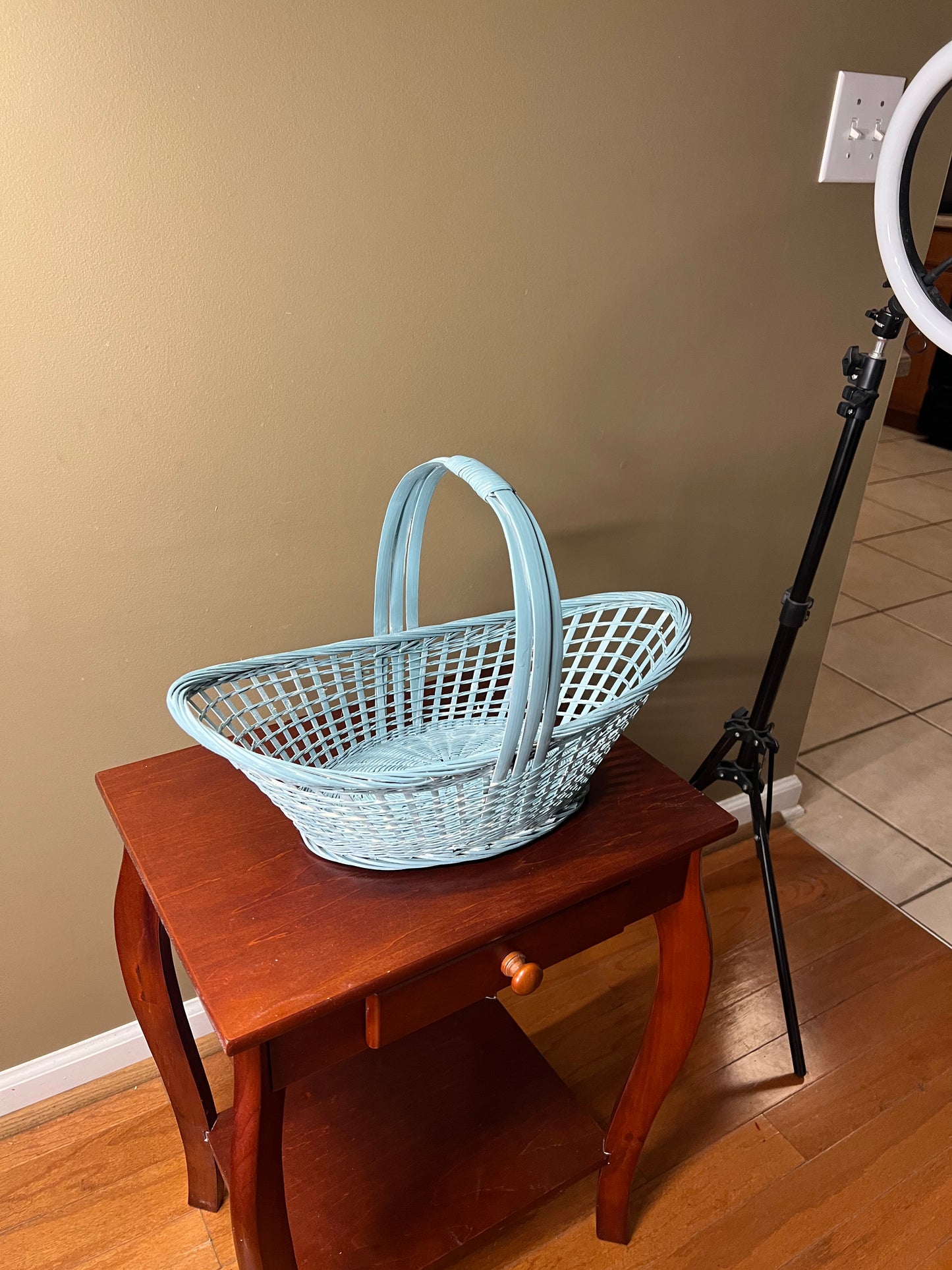 Up Cycled wicker basket